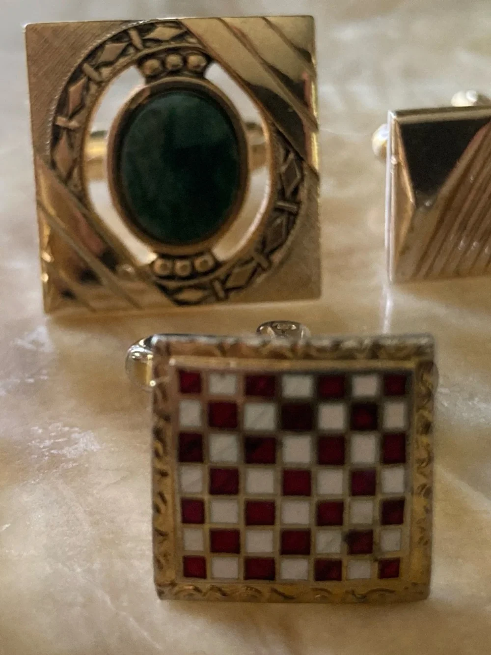 Vintage Anson & Swank Single Cufflinks – Lot of 9 – Mid-Century Assorted Designs